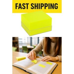 2 Pack Office Depot Translucent Sticky‎ Notes 3x3 Yellow 12 Pads Each